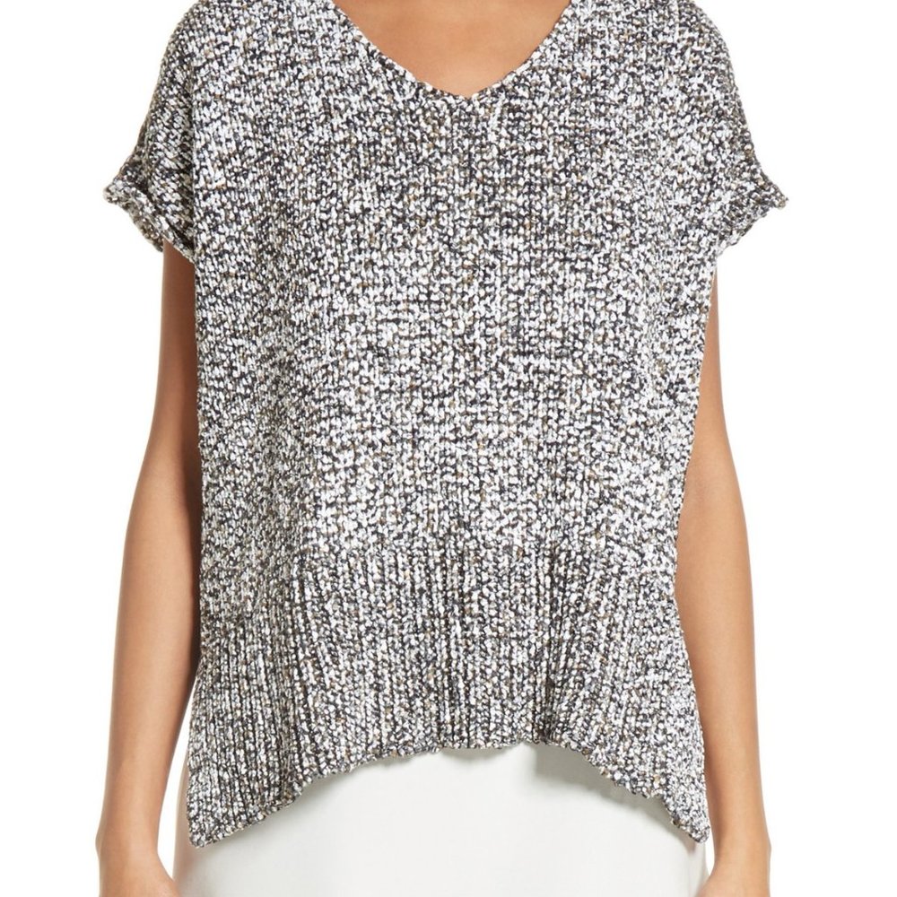 Lafayette 148 New York Crop Knit Sweater NWT M/L
